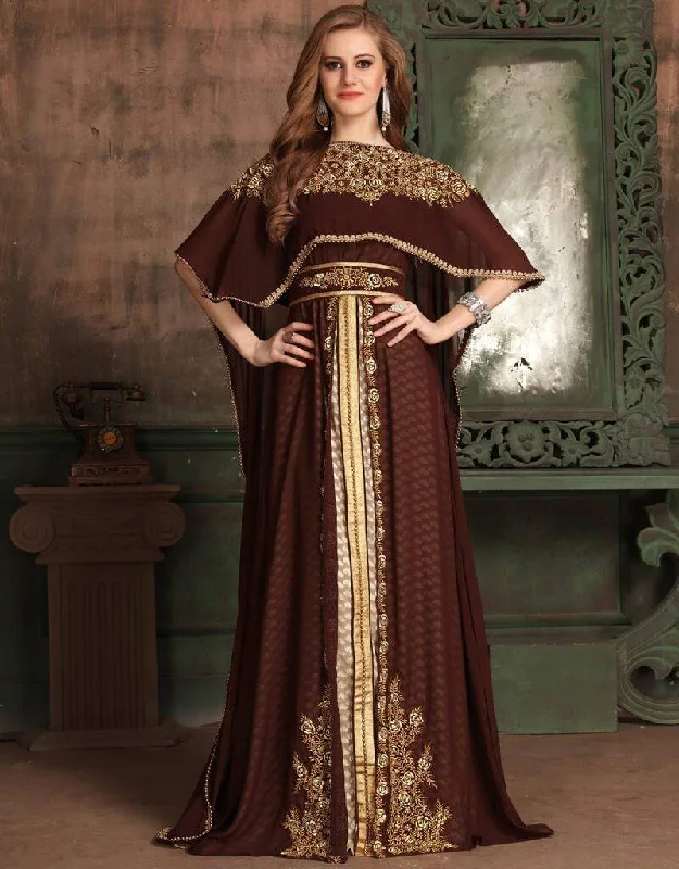 Moroccan Style Kaftan With trail